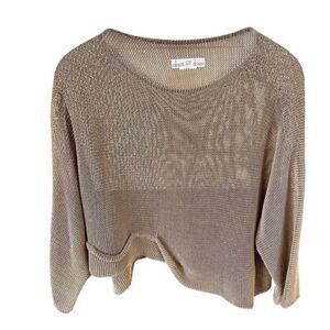 Crea Concept tan asymmetrical sweater